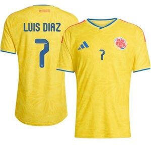 Luis Diaz Colombia Jersey #7 Size Small  World Cup 2026 Camisa Futebol / Soccer